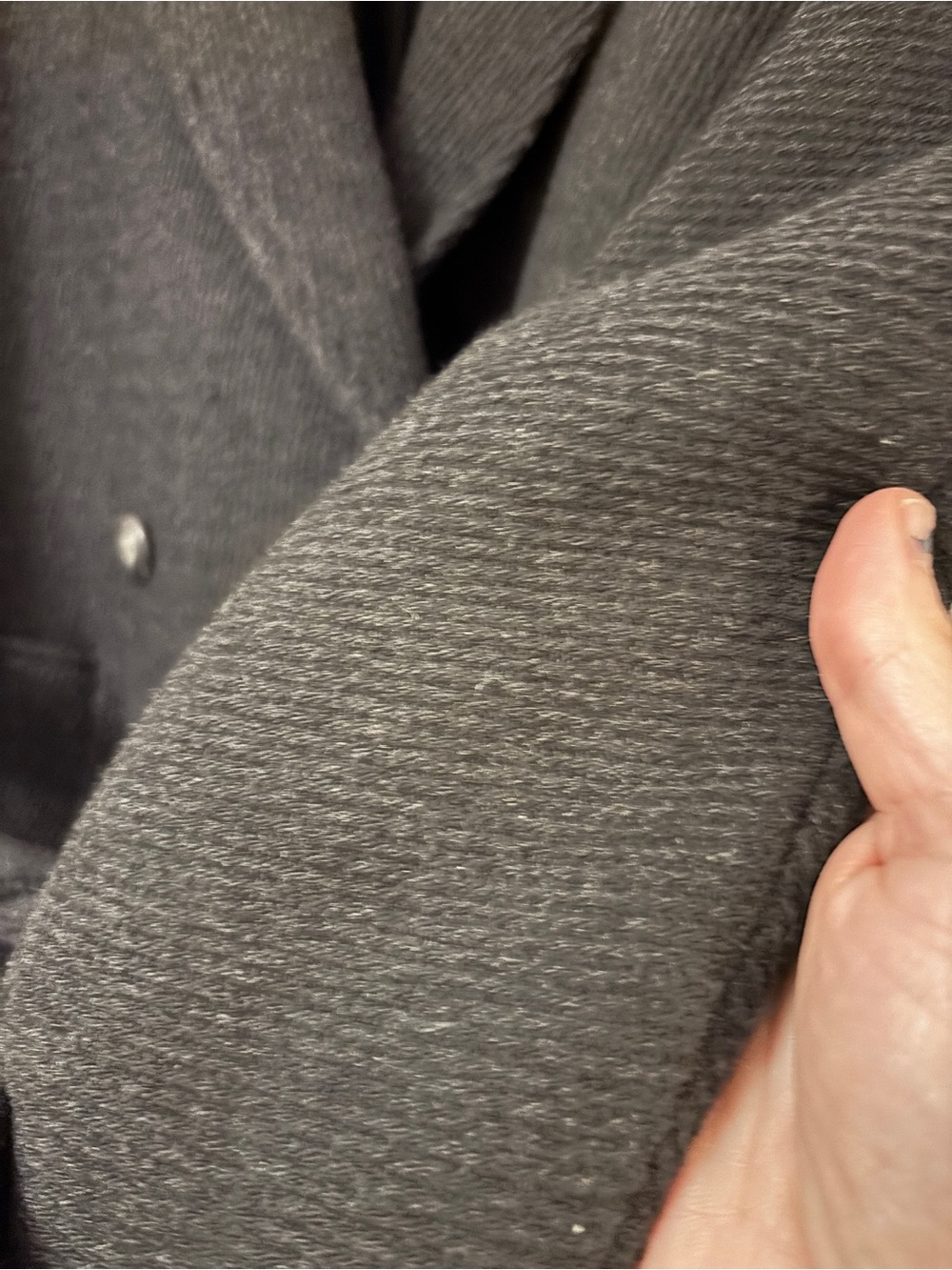 Sezane Oscar Coat S21 Size XS Anthracite Gray Wool Blend Double Breasted Belted - Picture 4 of 13